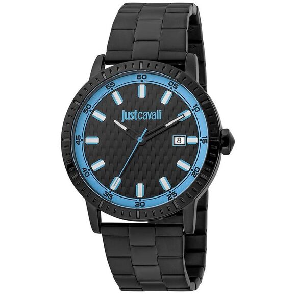 Just Cavalli Black Stainless Steel Dress Men´s Watch